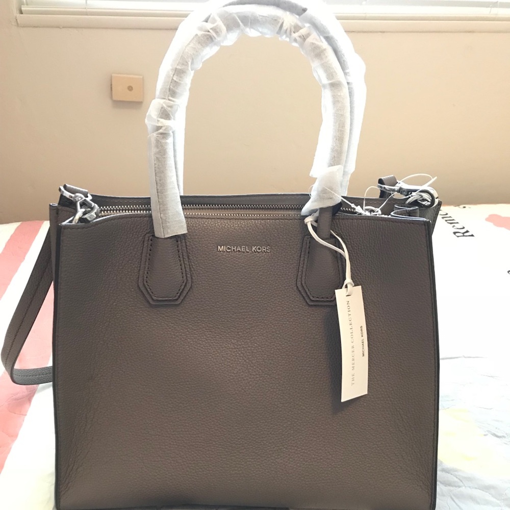 Michael Kors large grey tote